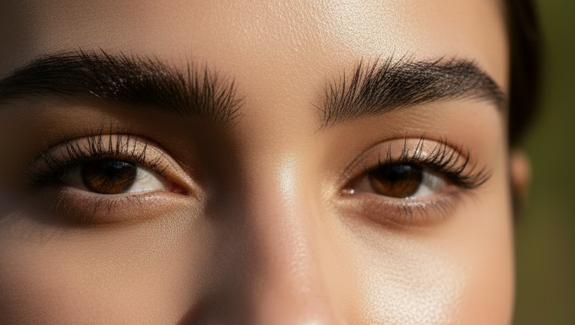 On mise tout sur le regard : lamination et henné pour les sourcils